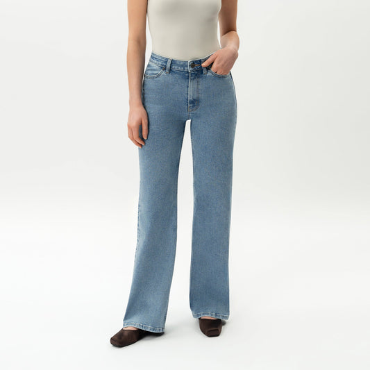 ComfortDenim Relaxed Wide-Leg Everyday Jeans