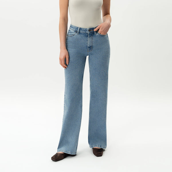 ComfortDenim Relaxed Wide-Leg Everyday Jeans